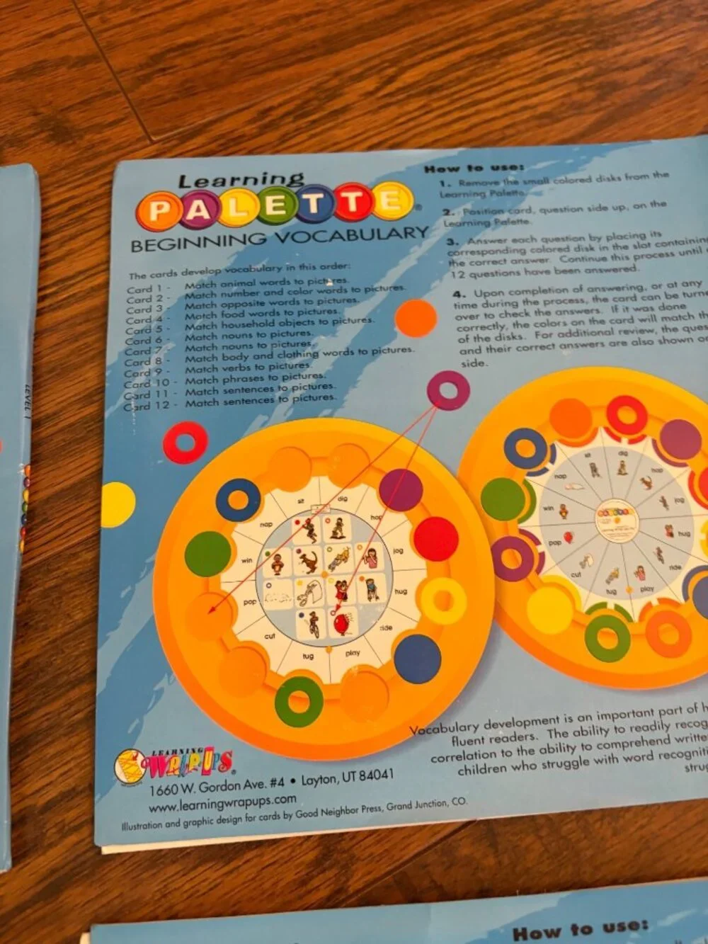 Level 1 Learning Palette Reading Set With 4 Card Packs & 1 Base Set A S4